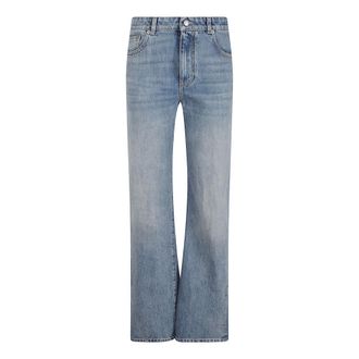 Alexander McQueen Straight Jeans - female - Alexander McQueen - Straight Fit Jeans - Blue - W26 - Jeans