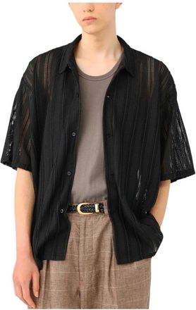 Beams Plus Hombre, Camisas, Negro, Talla: L