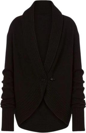 Alberta Ferretti Cardigan - Dames - Vesten - Zwart - S - Wol - Truien & Vesten