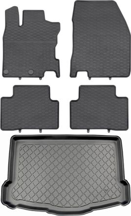 OEM Nissan Qashqai Ii J11 Suv De Febrero De 2014 A 2020. Juego De Alfombrillas De Goma Para Coche Y Alfombrilla Para Maletero