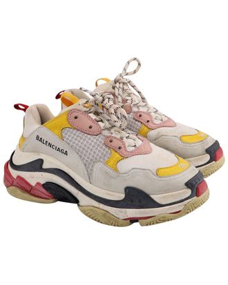 Balenciaga Mens Leather Triple S Sneaker (Authentic Pre-Loved)