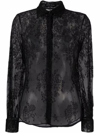 Carine Gilson Blouse met ballonmouwen - Zwart