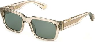 Police SPLP24 ORIGINS MAXI 1 06S9 Mens Sunglasses Green Size 54