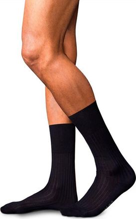 Falke No. 13 Egyptian Cotton Blend Dress Socks in Dark Navy at Nordstrom, Size X-Small