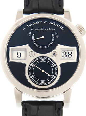 A. Lange & S&ouml;hne Pre-owned A. Lange & Sohne Zeitwerk Striking Time Black Dial Mens Watch 140.029