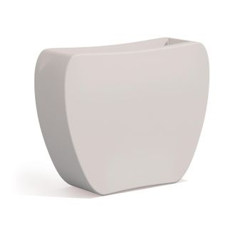 Monacis Maceta Macetero De Resina 100x31 Cm Para Jard&iacute;n Balcon De Exterior Mod. Heart Blanco