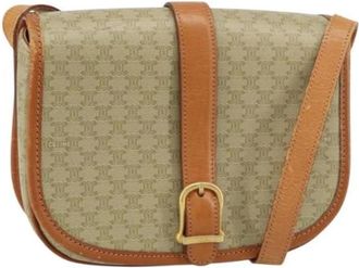 Celine Pre-owned Cross Body Bags, female, Beige, Size: ONE SIZE Pre-owned Vintage Cross Body Bag