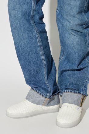 Bottega Veneta Serena Sports Shoes, Mens, White