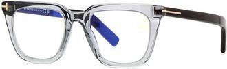 Tom Ford FT5963-B 020 Transparent Grey/Clear Blue Light Block 50mm