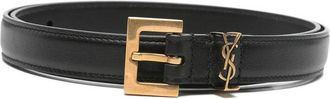 Saint Laurent Logo-detail Buckle Belt