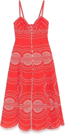 Charo Ruiz Ibiza Abito lungo Catta - Rosso