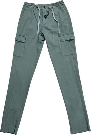 Marco Pescarolo Slim-fit Broeken - Heren - Slim Fit Broeken - Groen - W32 - Katoen - Broeken