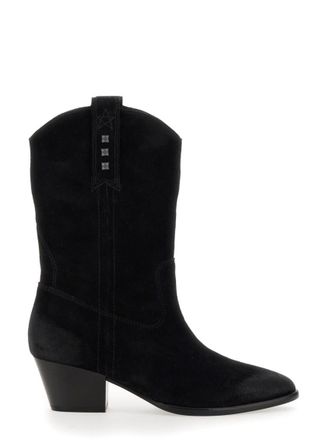Ash Black Zip Boots