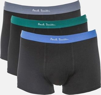 Paul Smith Mens Paul Smith Bright Band Stretch Boxers Blue/Green/Grey - Black - Size: 36/32