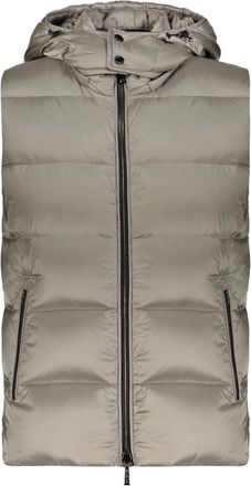 Moorer Gewatteerd jack met capuchon - Heren - Bodywarmers - Grijs - M - Jassen