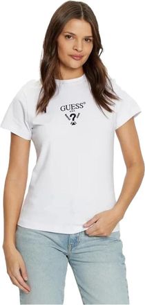 Guess Mujer, Camisetas, Blanco, Talla: S