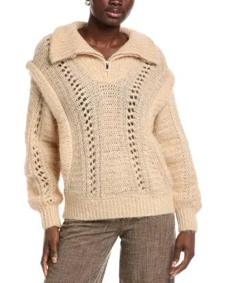 BA&SH Ba&Sh Balazo Mohair & Alpaca-Blend Sweater