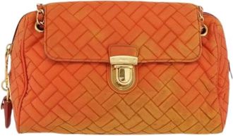 Prada Pre-owned Cross Body Bags, female, Orange, Size: ONE SIZE Pre-owned Vintage Shoulder Bag