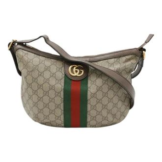 Gucci Pre-owned Cross Body Bags, female, Beige, Size: ONE SIZE Pre-owned Ophidia GG Supreme PVC shoulder bag
