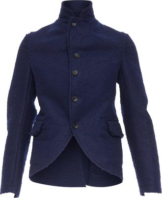 Comme Des Gar&ccedil;ons Comme Des Garcons felt high collar cropped jacket