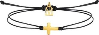 Mantra The Cross Thread bracelet in Yellow Gold at Nordstrom