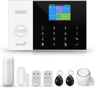 OEM Kit De Sistema De Alarma Inteligente Inal&aacute;mbrico Para El Hogar Con Conexi&oacute;n Wifi/gsm De 2,4 G, 1 Sirena, 1 Detector De Apertura De Puertas Y Ventanas,