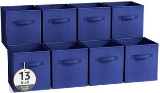 Sorbus 13In 8 Pack Collapsible Fabric Storage Bins