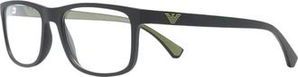 Emporio Armani Optical Frame - Heren - Brillen - Zwart - 55 MM - Accessoires