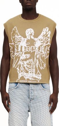 Purple Jacquard Sweater Vest in Tan at Nordstrom Rack, Size X-Small