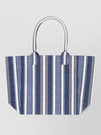 Isabel Marant beach bag striped pattern dual handles