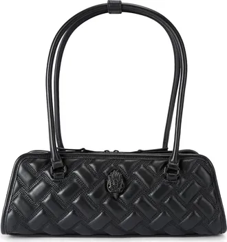 Kurt Geiger Kensington Quilted Shoulder Bag in Black at Nordstrom