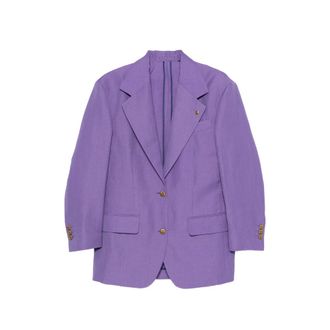 Versace Peak-lapel Single-breasted Blazer