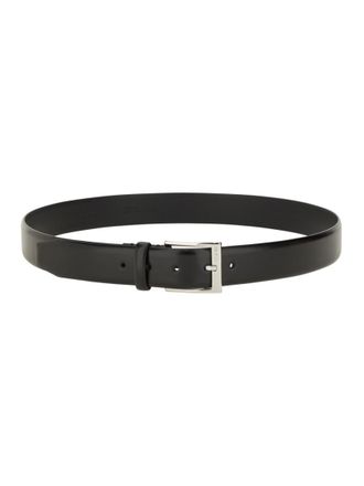 HUGO BOSS Black Solid Buckle Belt
