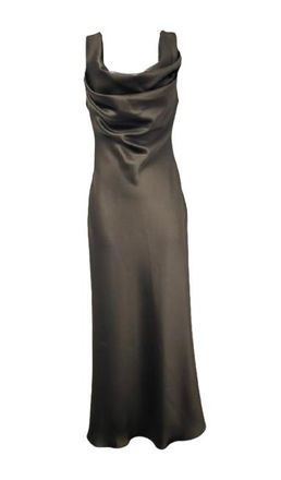 Rasario Black Cowl Neck Maxi Dress Size 36