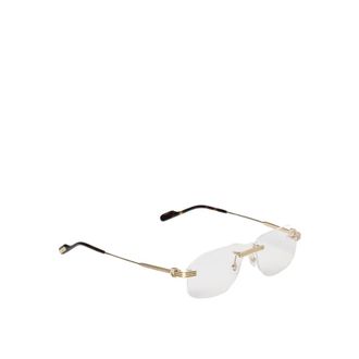 Cartier Glasses, male, Yellow, ONE SIZE, Modern Temple Design Eyeglasses