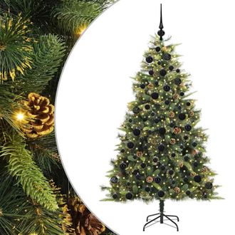 vidaXL &Aacute;rbol De Navidad Artificial Con Ramas Plegables Y Conos 180 Cm Vidaxl