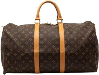 Louis Vuitton Pre-owned Weekend Bags, female, Brown, Size: ONE SIZE Pre-owned Keepall 50