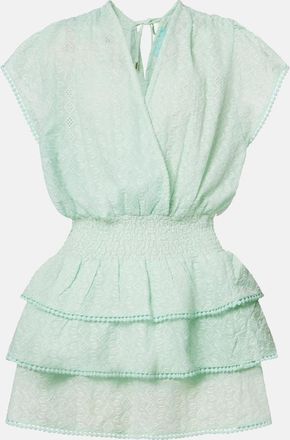 Melissa Odabash Jess embroidered cotton minidress