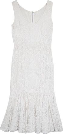 Dolce & Gabbana Midi Jurk - Dames - Casual kleedjes - Wit - 2XL - Kleedjes
