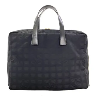 Chanel Black Nylon Tote Bag (Pre-Owned)