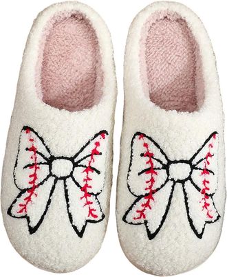 Generic Slippers for Women and Men Soft Plush Comfy Warm Couple Slip On House Happy Face Flat Slides Fuzzy Ladies Shoes For Winter Indoor Outdoor