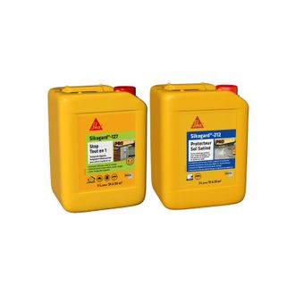 Sika Confezione per la pulizia e la protezione dei pavimenti - Sikagard-127 Stop Tout en 1 5L - Sikagard-212 Floor Prote