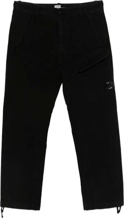 C.P. Company Broek met cargo zak - Zwart