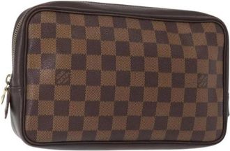Louis Vuitton Pre-owned Clutches, female, Brown, Size: ONE SIZE Pre-owned Vintage Canvas Clutch