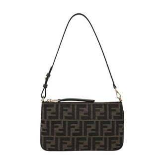 Fendi Dames, Tassen, Bruin, Maat: ONE Size Katoen