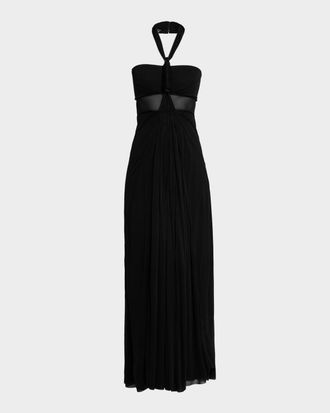 CHRISTOPHER ESBER Solea Corded Halter Dress