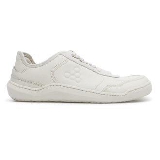 Vivobarefoot Gobi Sneaker Leather Mens Low Top Trainers - Limestone - Size:UK 8
