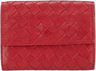 Bottega Veneta Pre-owned Wallets, female, Red, Size: ONE SIZE Pre-owned Leather wallets