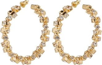 Gas Bijoux Trevise Gold Plated And Rhinestones Earrings