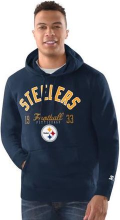 Starter Mens Starter Navy Pittsburgh Steelers Pullover Hoodie at Nordstrom, Size Small
